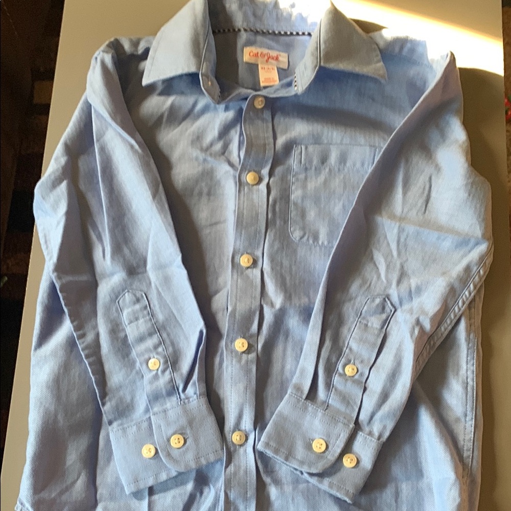 Cat & Jack Sky Blue Long Sleeve Shirt